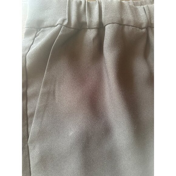 Madewell Black Scallop-Hem Pull-On Shorts Elastic Waist Size Small - Picture 3 of 5